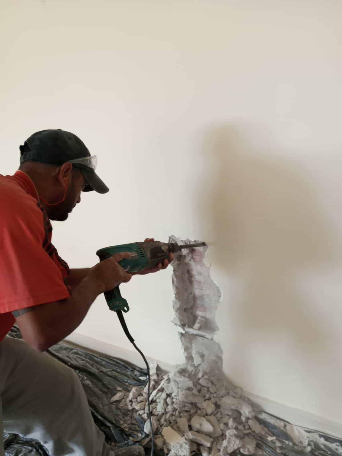 Finalização de alvenaria