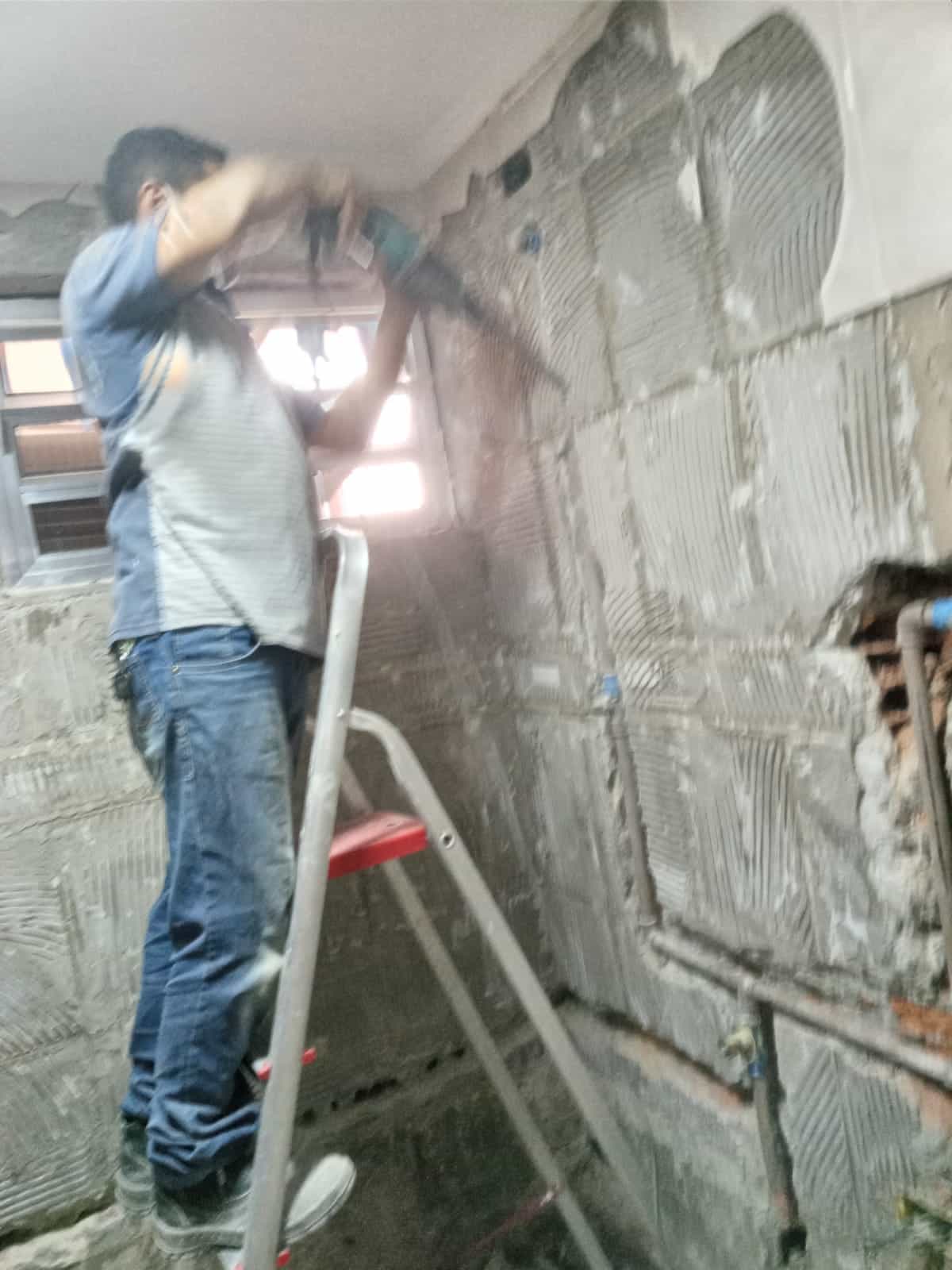 Construção em andamento